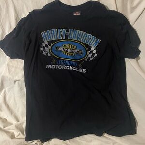 Vintage HARLEY DAVIDSON LAS VEGAS NV Legendary Motorcycles Sz XL Black T-shirt